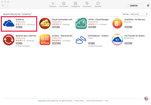 Onedrive app for mac download